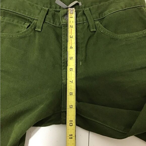 Vince Men Green Twill Denim Jeans New Size 28 - Picture 6 of 15